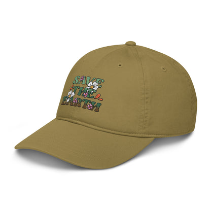 "Save The Earth" Dad Hat - Embroidered