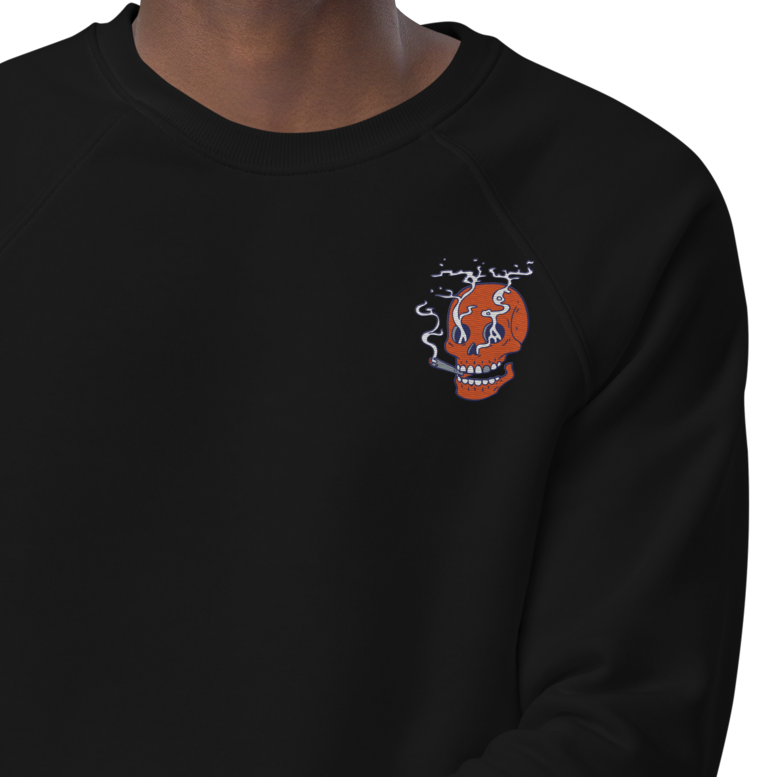 Smokin' Skelly Crewneck - Embroidered